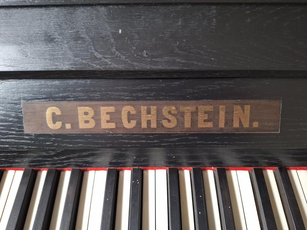 Antieke Bechstein Piano - Bouwjaar 1865, Muziek en Instrumenten, Ophalen, Gebruikt, Zwart, Piano