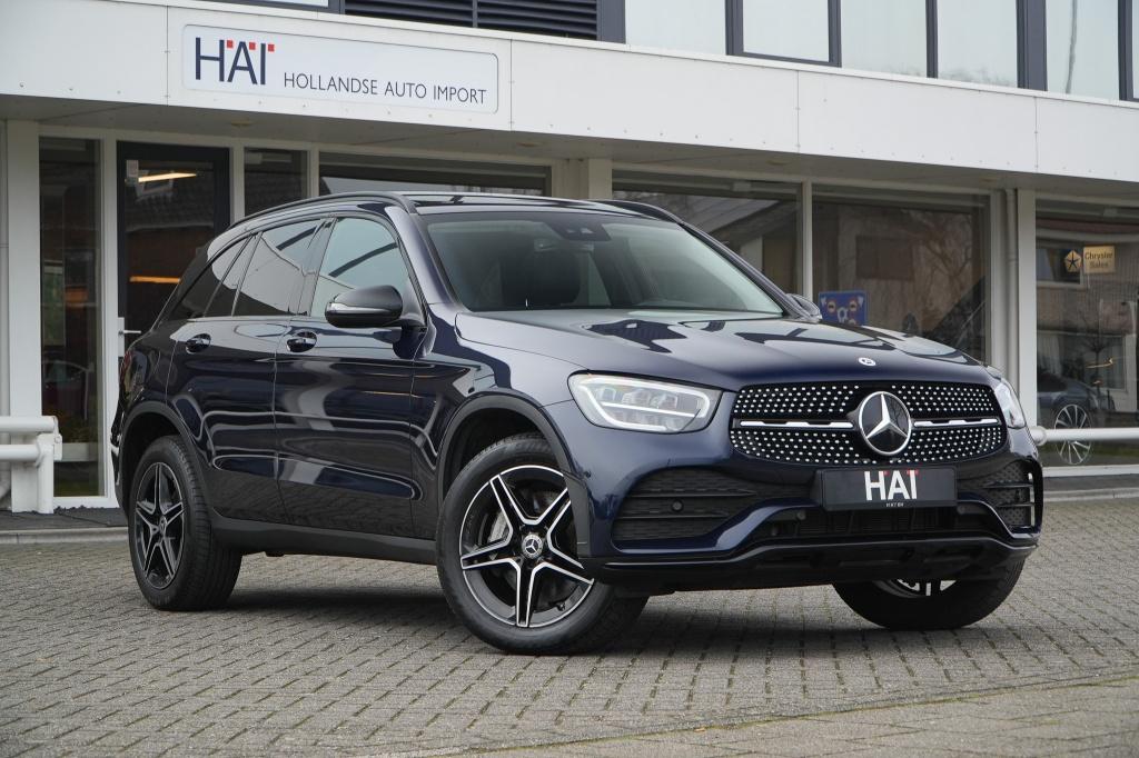 Mercedes-Benz GLC 300e 4MATIC AMG I Pano I Trekhaak I, Automaat, Gebruikt, Zwart, Hybride Elektrisch/Benzine