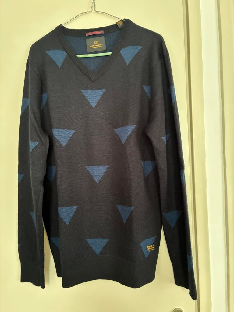 Trui van Scotch & Soda maat L, Verzenden, Zo goed als nieuw, Maat 52/54 (L), Blauw