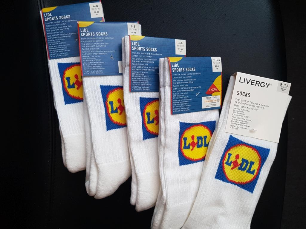 Lidl sport sokken, Ophalen of Verzenden, Nieuw, Maat 43 t/m 46, Wit