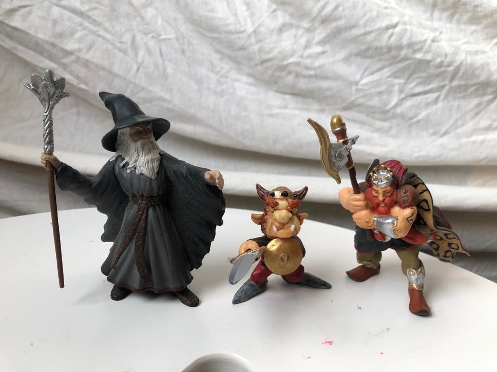 Schleich Merlin, Papo Krijger en Papo Viking Figuren, Verzamelen, Ophalen of Verzenden, Gebruikt
