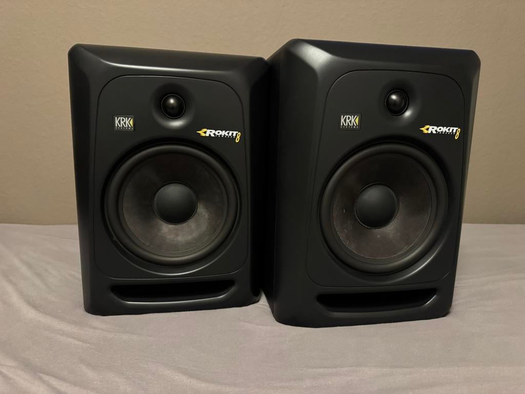 KRK Rokit 8 G3 Studio Monitoren (paar), Overige merken, Gebruikt, Ophalen of Verzenden, 120 watt of meer