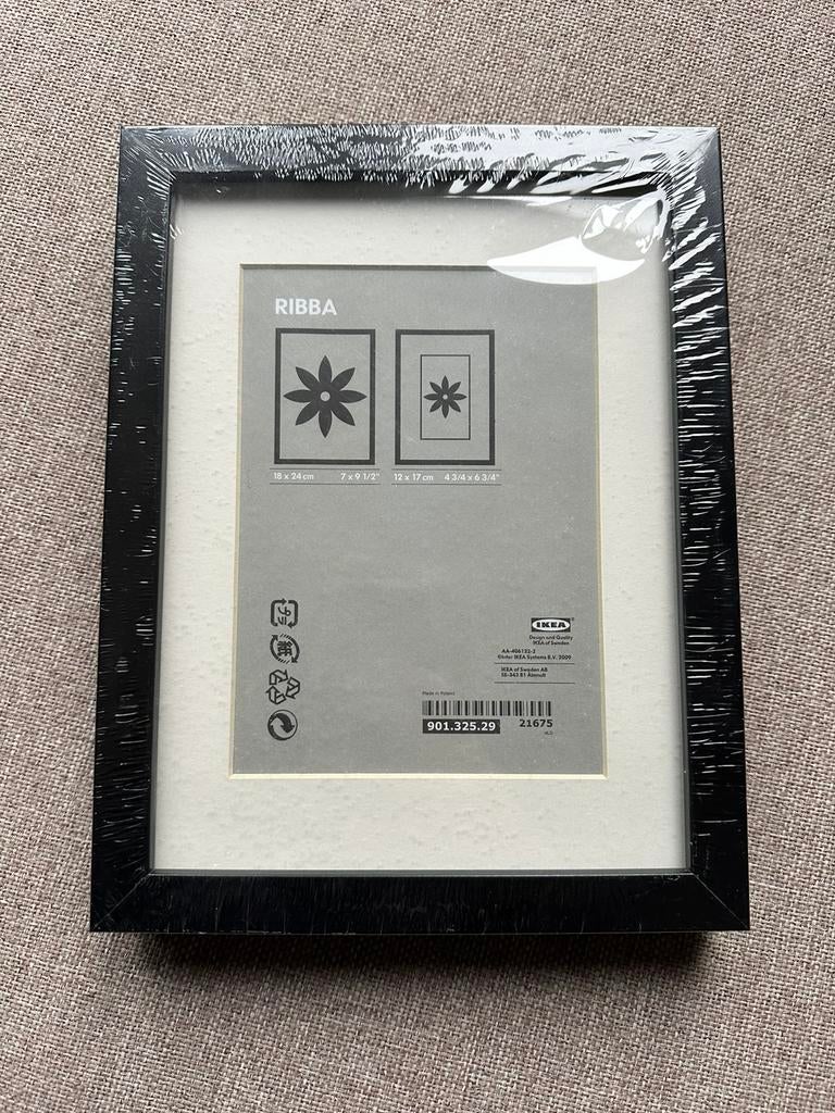 Ikea Ribba fotolijst zwart 18 x 24 cm nieuw, Ophalen, Nieuw