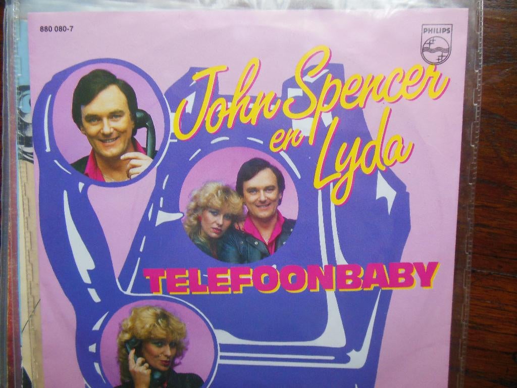 single john spencer 45rpm telefoonbaby vinyl record 7inch, Ophalen of Verzenden, Gebruikt, 7 inch, Nederlandstalig