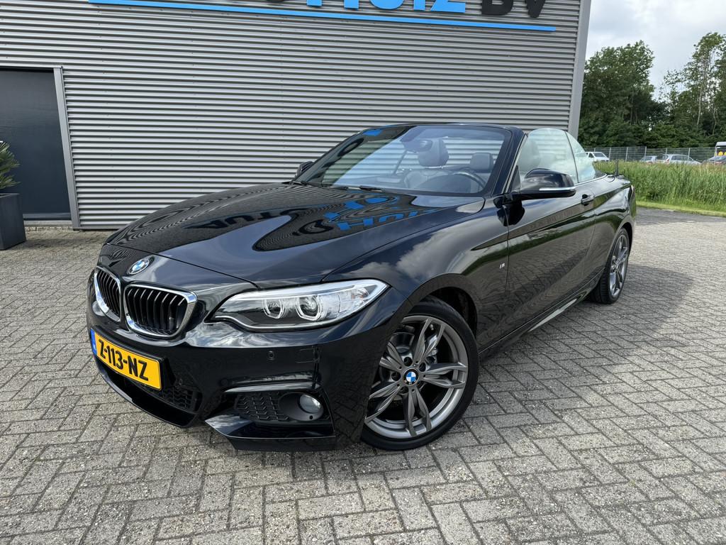 BMW 2 Serie Cabrio 218i High Executive M Sport 18 inch Xenon, Keurmerk '100% Onderhouden', 745 kg, Gebruikt, 4 stoelen