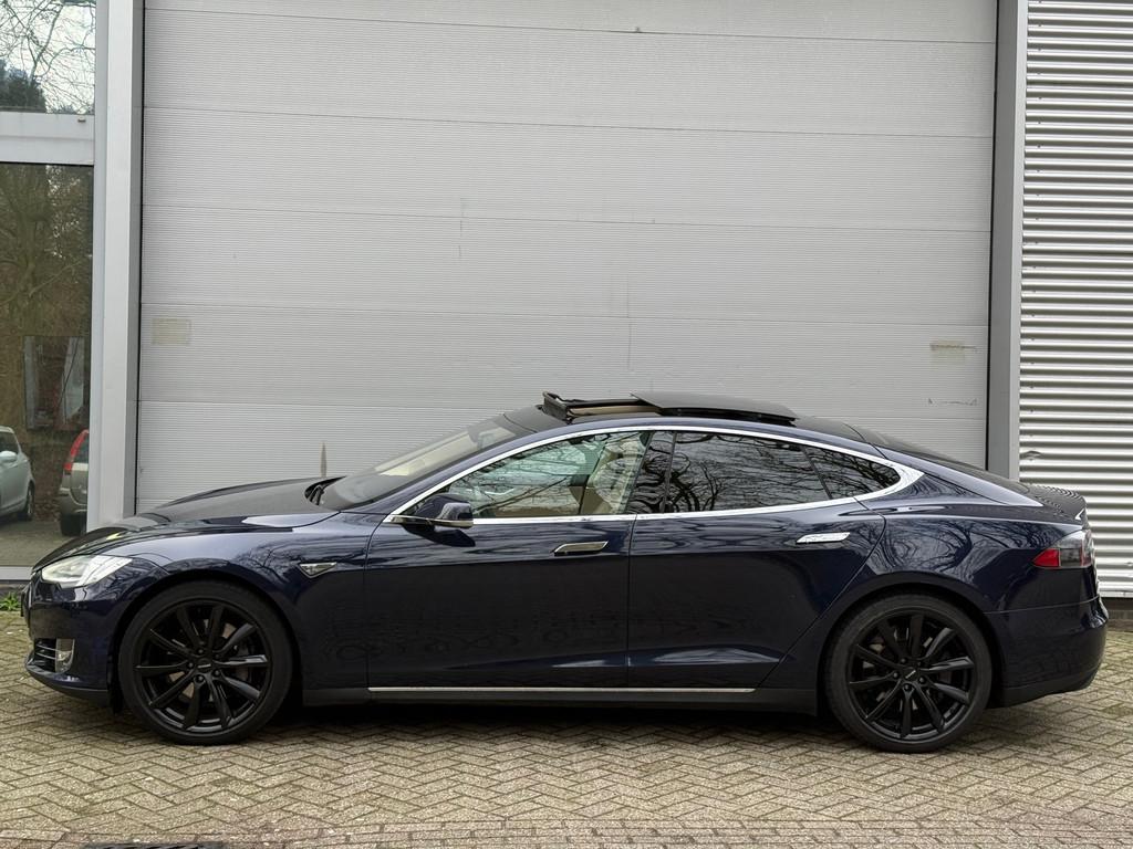 Tesla Model S 60 l Pano l Volleder l Climate l Xenon l ACC l, Auto's, Tesla, Achterwielaandrijving, Gebruikt, Beige, 1974 kg