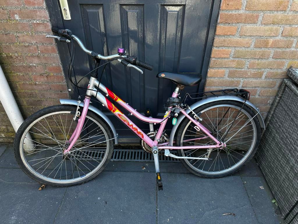 Meisjesfiets 24 inch, opknappertje, Fietsen en Brommers, Fietsen | Meisjes, Ophalen, Gebruikt, 24 inch, Handrem