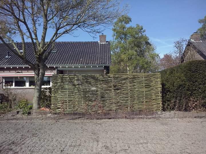 Wilgentenen voor natuurlijke schutting border erfscheiding