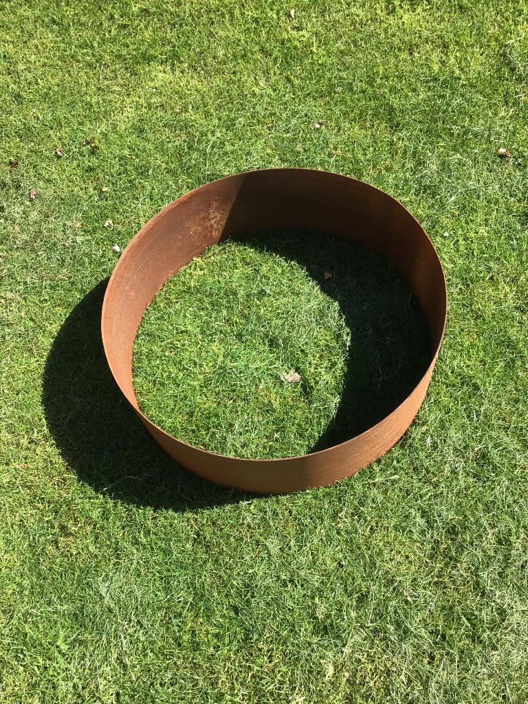 Cortenstaal cirkel voor in tuin, Ophalen, Nieuw, Metaal