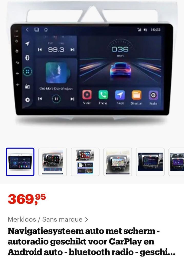 Android Autoradio CarPlay Navigatiesysteem Auto, Auto diversen, Autoradio's, Nieuw, Ophalen of Verzenden