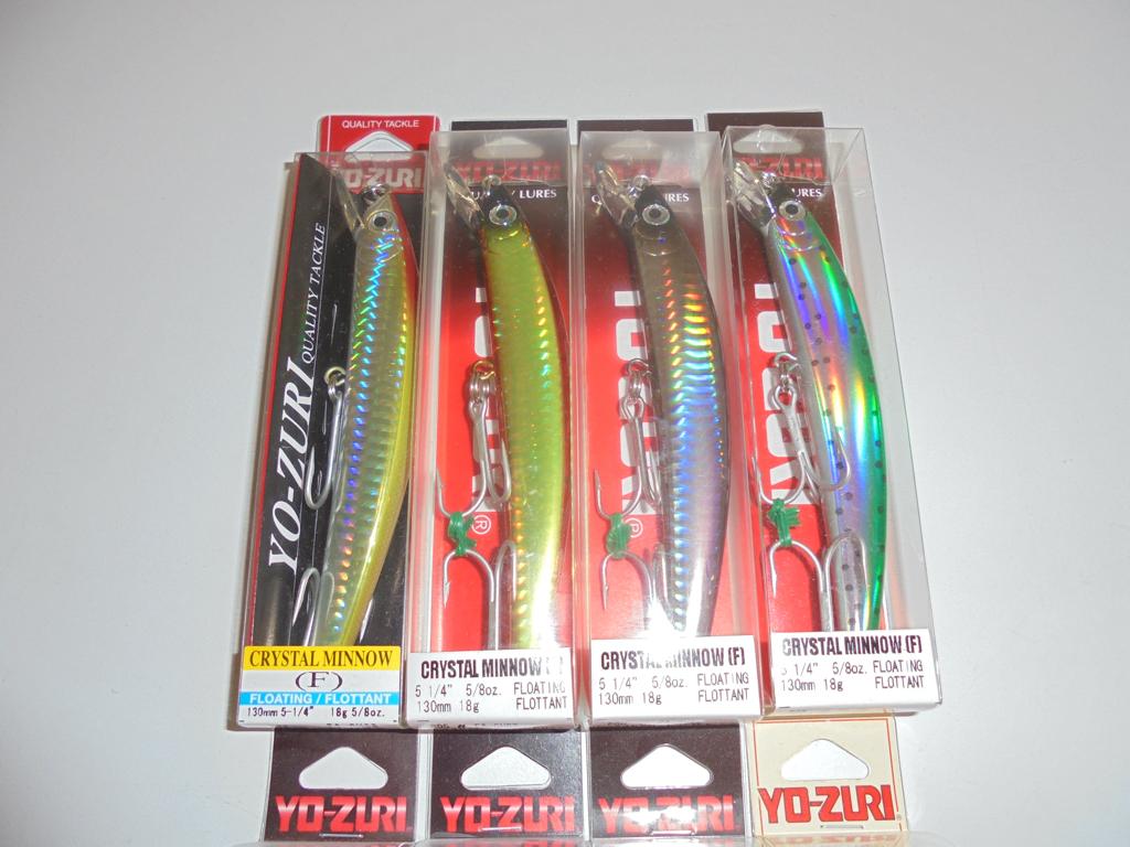 Yo-Zuri Crystal Minnow 13cm 18g Floating ZeeBaars Rapala., Ophalen of Verzenden, Nieuw, Overige typen