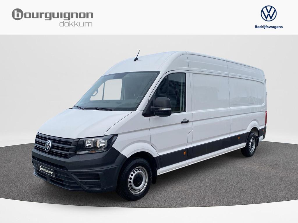 Volkswagen Crafter 35 2.0 TDI L4H3 | 140Pk | Trekhaak Bijrij, Auto's, Bestelauto's, Gebruikt, 4 cilinders, Volkswagen, Wit