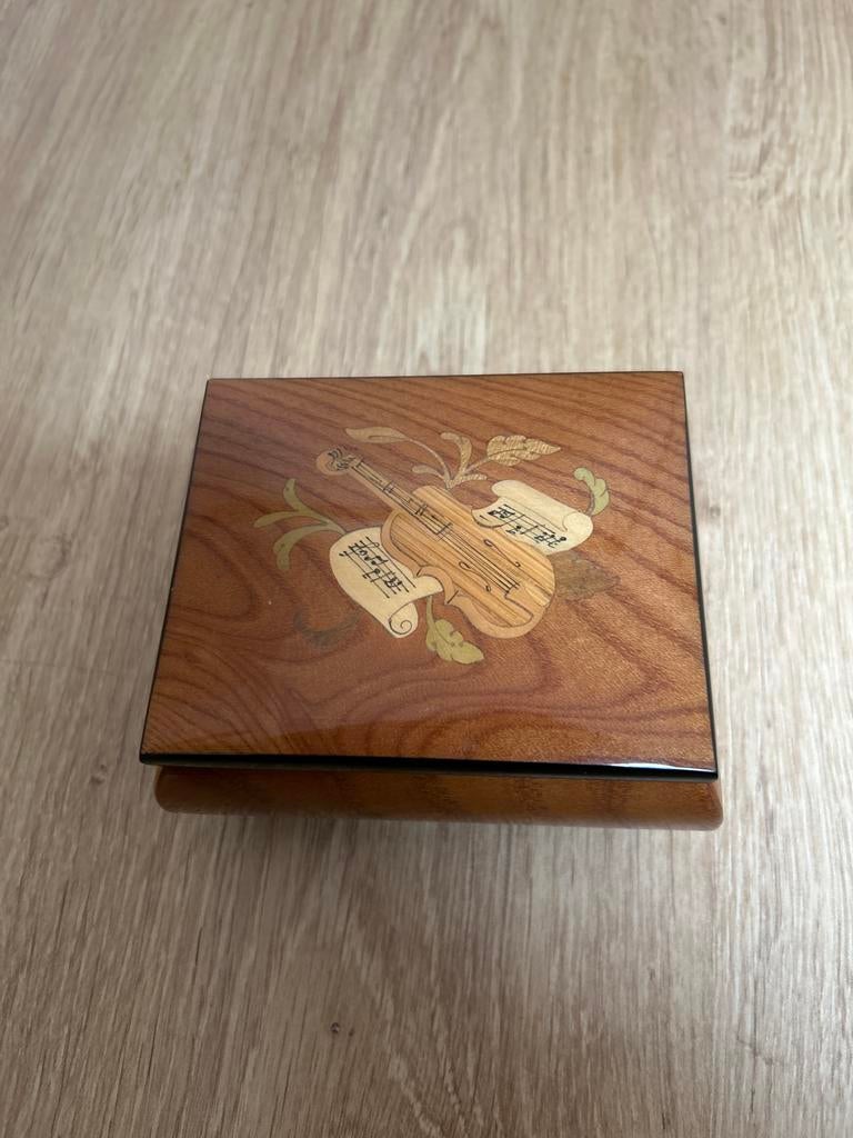 Ercolano Muziekdoosje met Inlegwerk - Viool Design, Ophalen of Verzenden
