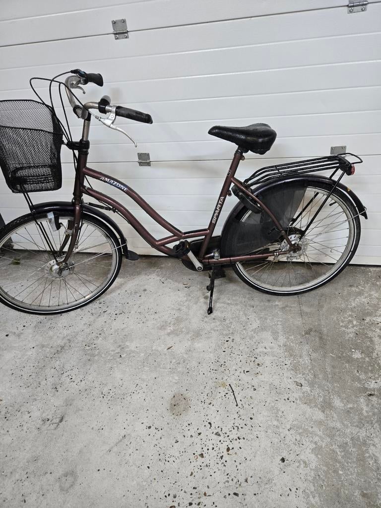 Sparta Amazone Damesfiets met Mand - Gebruikt, Sparta, Ophalen of Verzenden, 53 tot 56 cm, Gebruikt