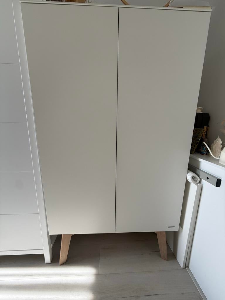 Kidsmill Sixties Kast 2 Deurs (optioneel peuterbed), Ophalen, Kast, 105 cm of meer, Zo goed als nieuw
