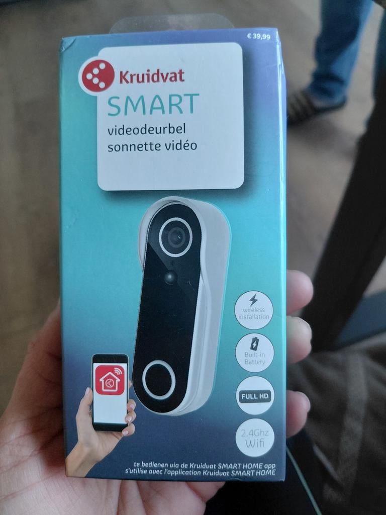 Kruidvatsmart videodeurbel, Ophalen of Verzenden, Bewegingsdetectiesensor, Nieuw, Draadloos