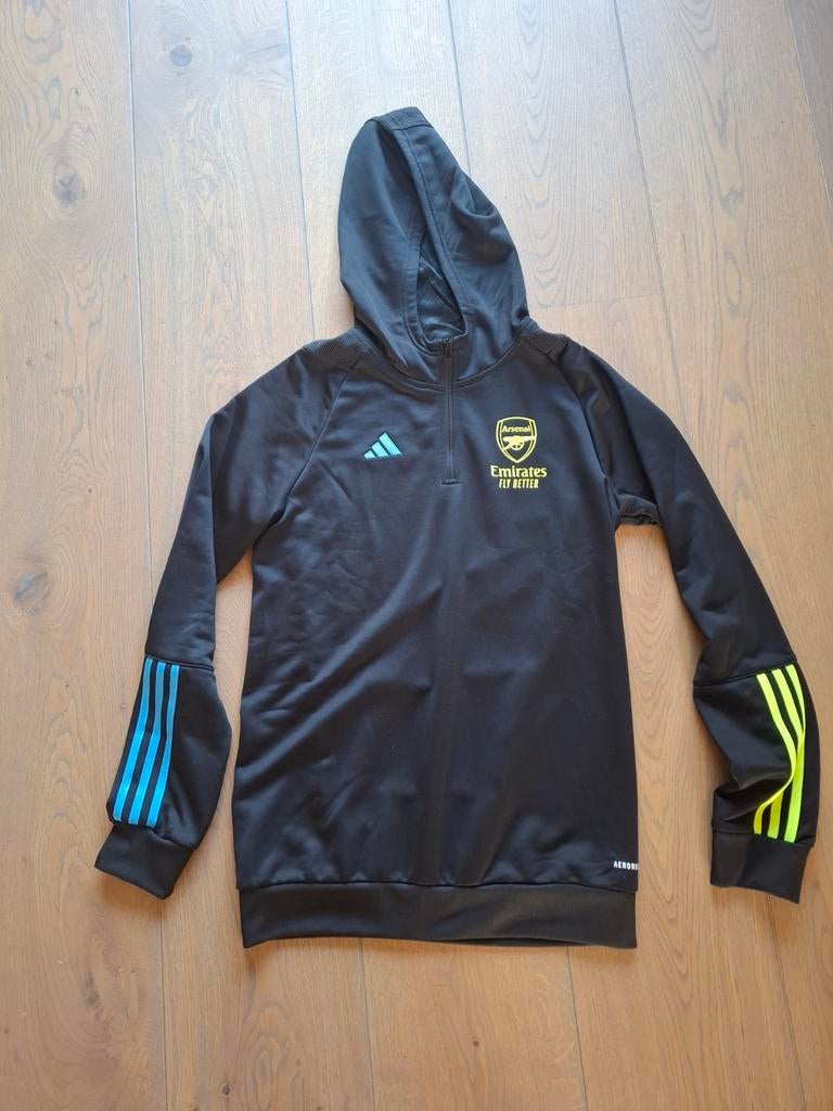 Arsenal trainings hoodie zwart, Zwart, Ophalen of Verzenden, Zo goed als nieuw, Adidas