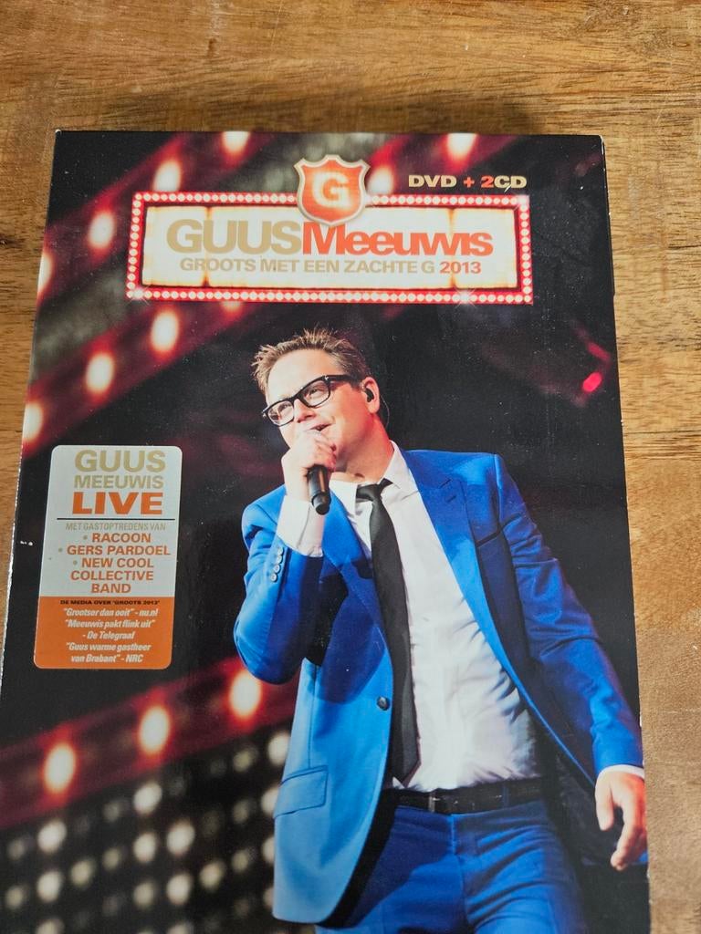 Guus Meeuwis Groots met een zachte G 2013 DVD + 2CD, Alle leeftijden, Ophalen of Verzenden, Zo goed als nieuw