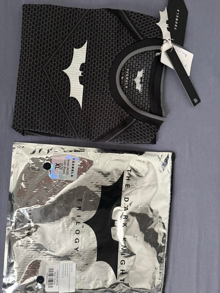 YOUNGLA Batman compression zwart XL, Ophalen of Verzenden, Nieuw, Maat 56/58 (XL), Zwart