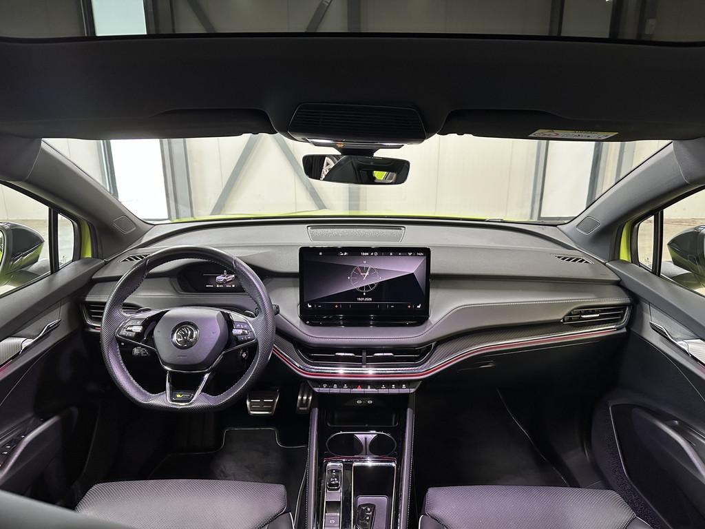 Skoda ENYAQ Coupé iV 80 RS 300 pk | Leder-pack | Sport Plus, Automaat, 12 maanden, Gebruikt, Zwart