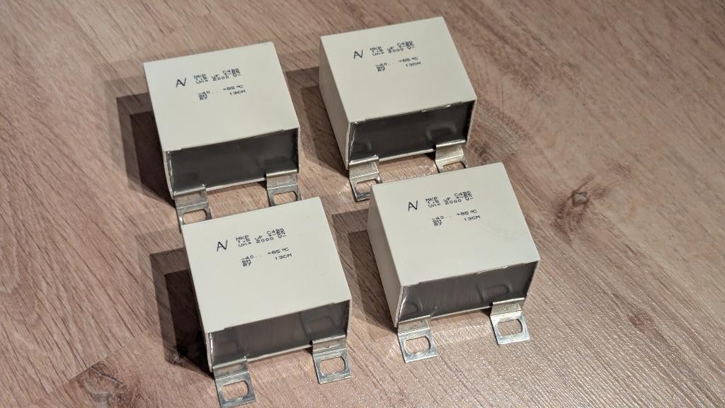 4x Kemet Polypropylene condensator 1,5uF 2000V, Ophalen of Verzenden