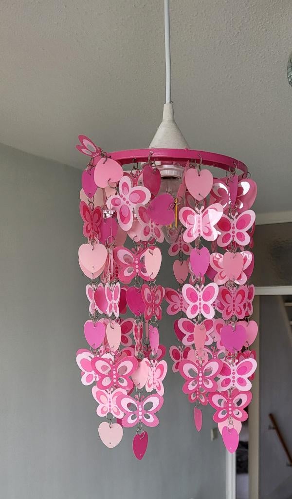 Roze vlinder lamp, Ophalen, Gebruikt, Lamp