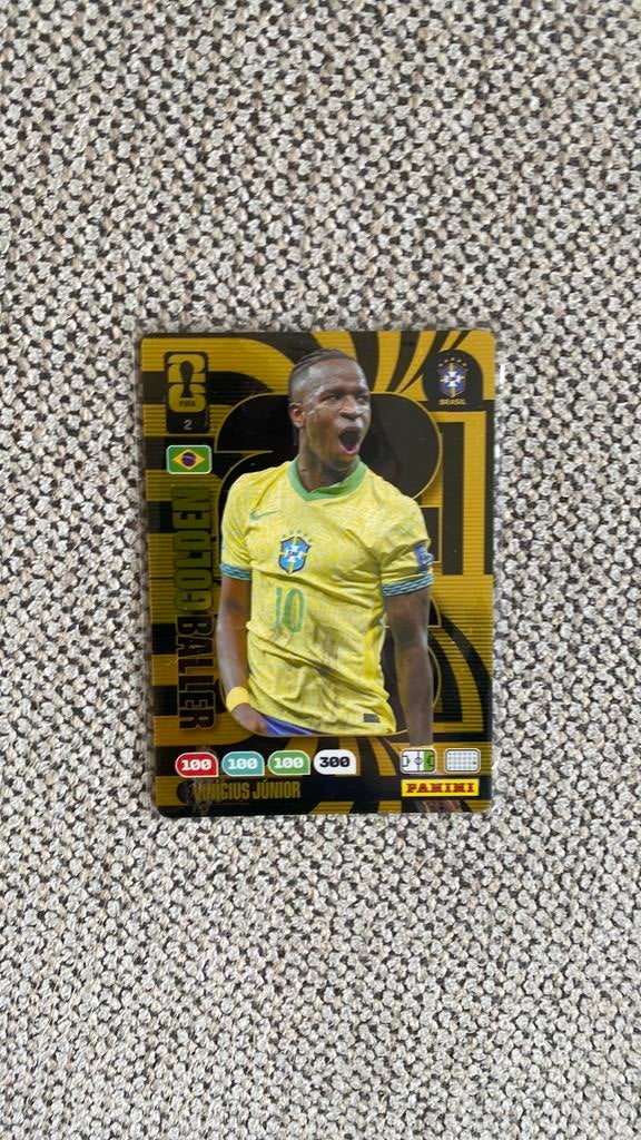 Mooie vini jr golden baller kaart, Ophalen of Verzenden, Zo goed als nieuw, Plaatje