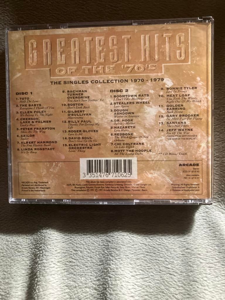 Greatest Hits of the 70's - The Singles Collection 1970-1979, Cd's en Dvd's, Cd's | Pop, Ophalen of Verzenden, 1960 tot 1980, Gebruikt