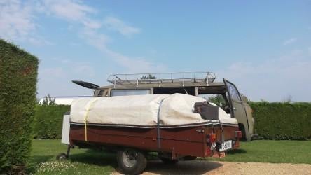 Vouwwagen Louisiana, Caravans en Kamperen, Vouwwagens, Ophalen, Meerkleurig, Aanwezig, Jamet