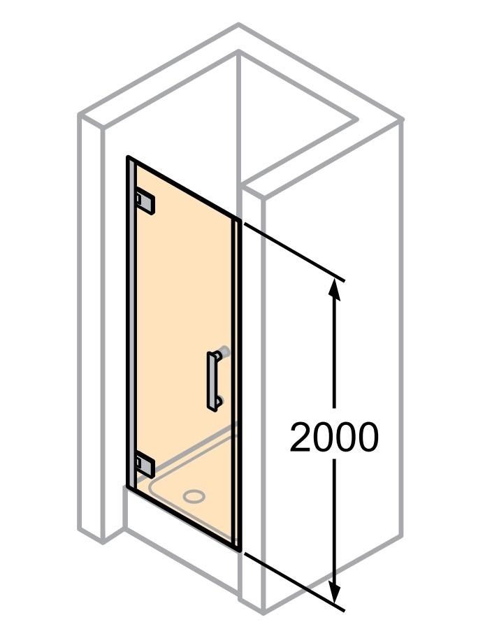 Glazen douchedeur NIEUW, Ophalen, Nieuw, Glasplaat, 160 cm of meer