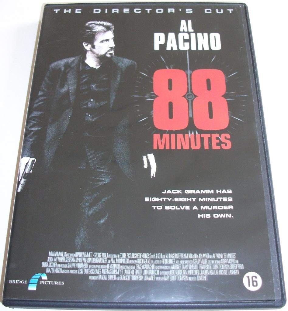 Dvd *** 88 MINUTES *** The Director's Cut, Vanaf 16 jaar, Ophalen of Verzenden, Zo goed als nieuw, Maffia en Misdaad