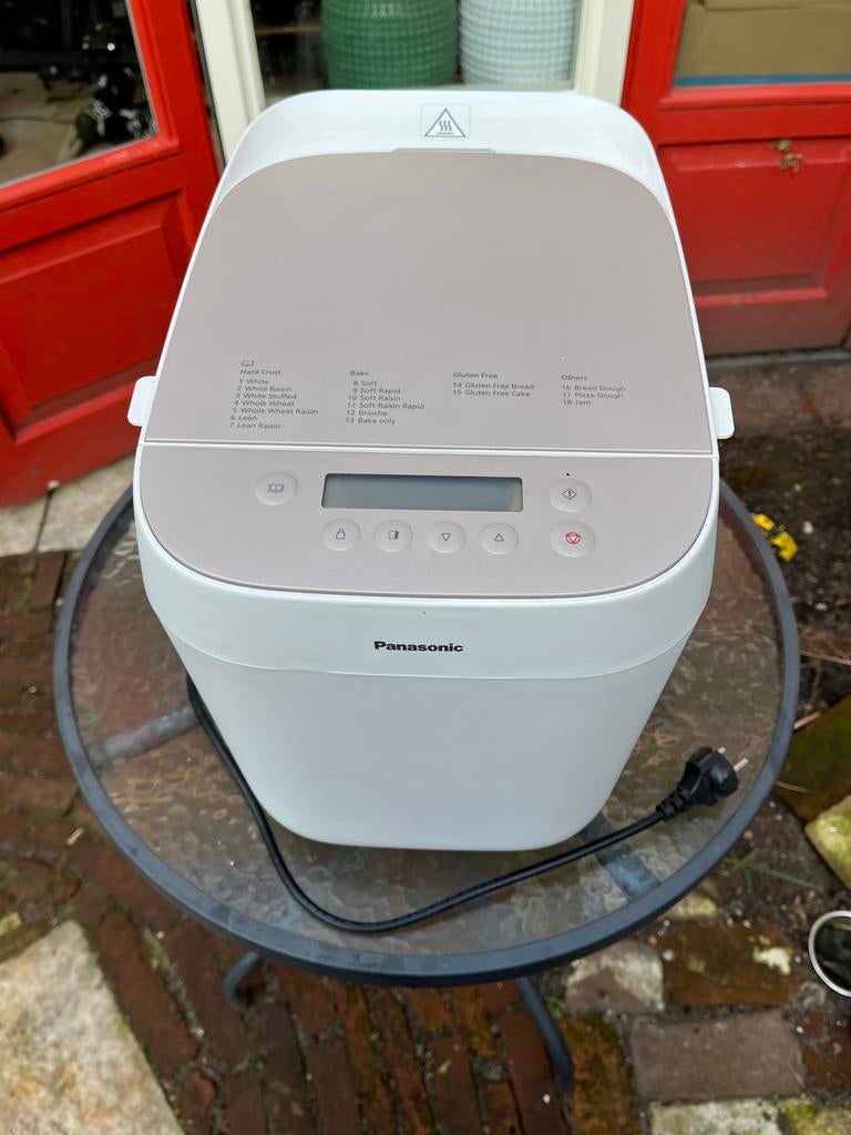 Panasonic broodbakmachine, Meer dan 10 programma's, 800 tot 1200 gram deeg, Zo goed als nieuw, Ophalen