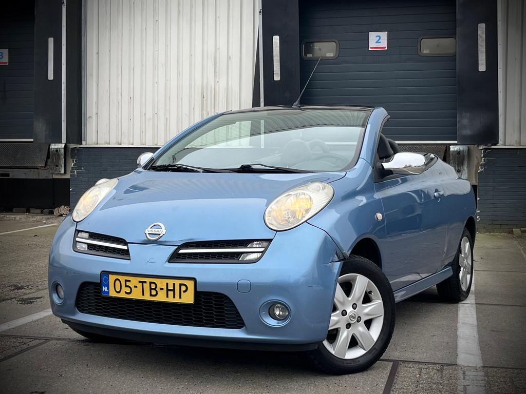 Nissan Micra C+C 1.4 Tekna | Cabriolet | Clima | Sportwielen, Voorwielaandrijving, Gebruikt, 4 cilinders, Cabriolet