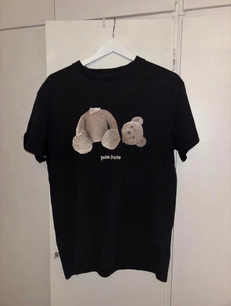Palm Angels T-shirt met teddybeer print, Ophalen of Verzenden, Gedragen, Zwart