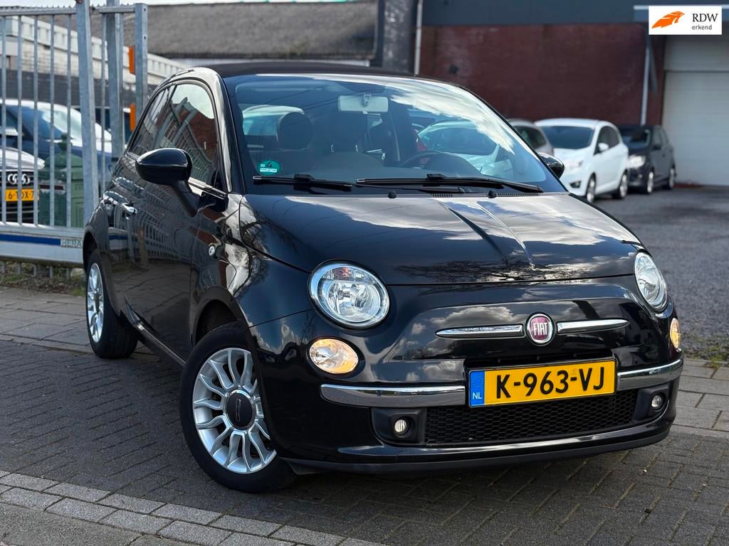 Fiat 500 C 1.2 Lounge | Airco | Half Leder | 16” LMV |, Voorwielaandrijving, Parkeersensor, Gebruikt, 4 cilinders
