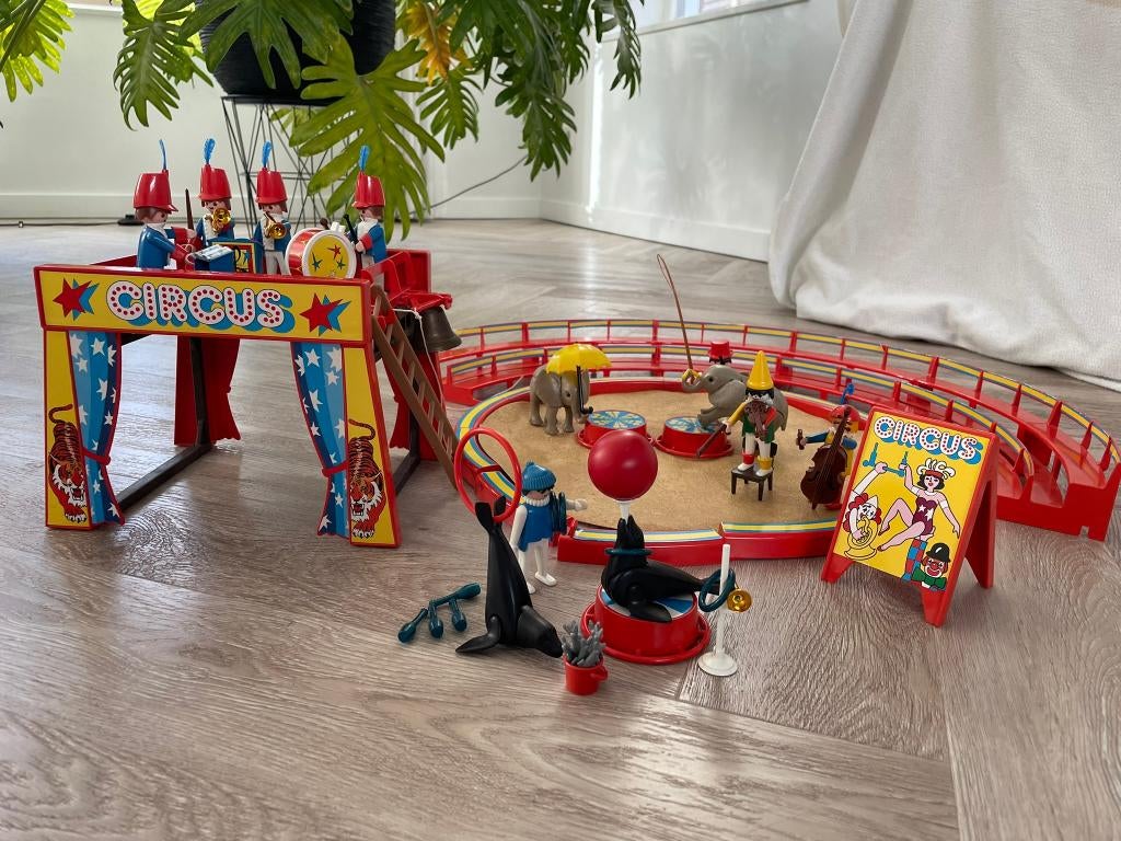 Playmobil vintage circus set 3553 en 3518, Ophalen of Verzenden, Gebruikt, Complete set