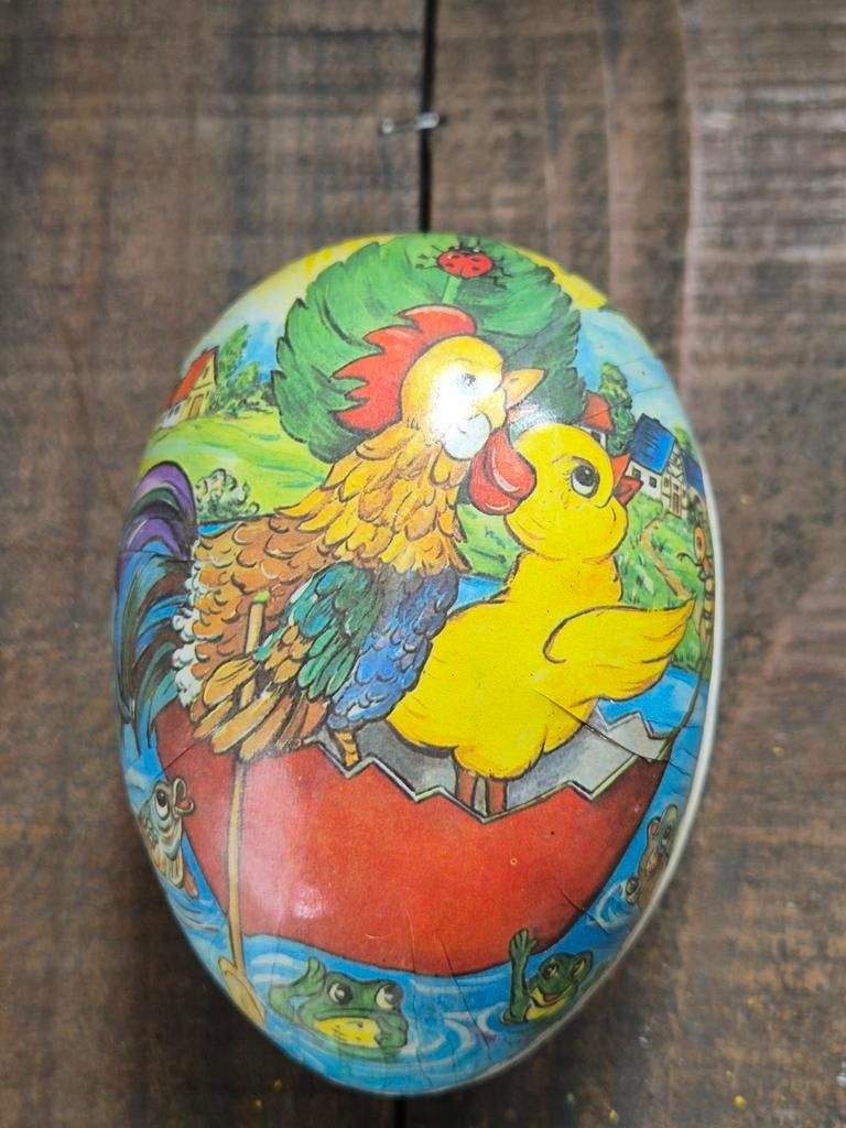 Oude candy container paasei, Ophalen of Verzenden