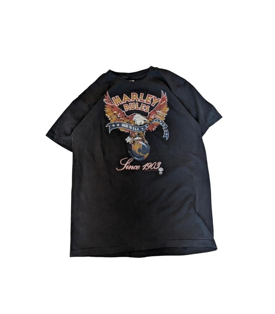 Vintage 1982 Brown’s Harley Davidson Hawaii “Harley, Kleding | Heren, T-shirts, Harley Davidson, Maat 48/50 (M), Zwart, Harley Davidson