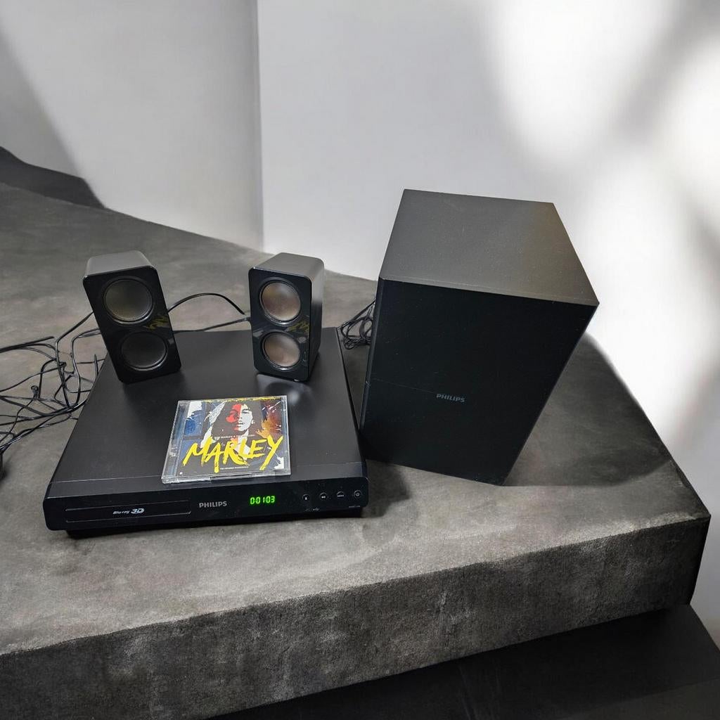 Philips HTB3260 Blu-ray Home Cinema Systeem, Philips, Gebruikt, 2.1-systeem, Blu-ray-speler