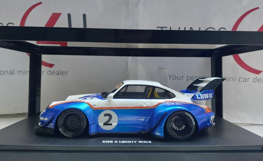 GT Spirit 1:18 Porsche 911 (993) RWB X Liberty Walk, Ophalen of Verzenden, Nieuw, Auto, Overige merken