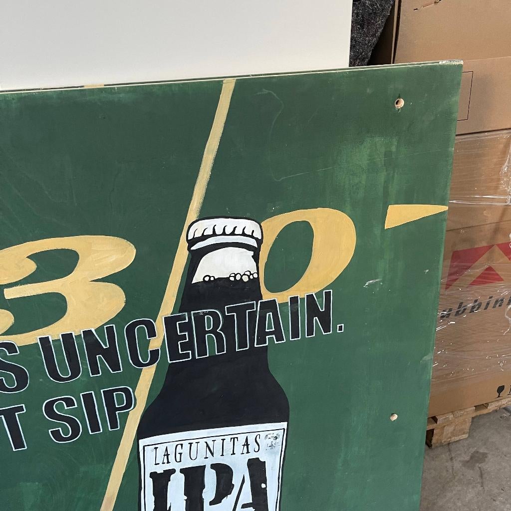 Lagunitas IPA Bier Reclamebord Schilderij 113x124cm, Ophalen, Zo goed als nieuw, Reclamebord, Plaat of Schild, Overige merken