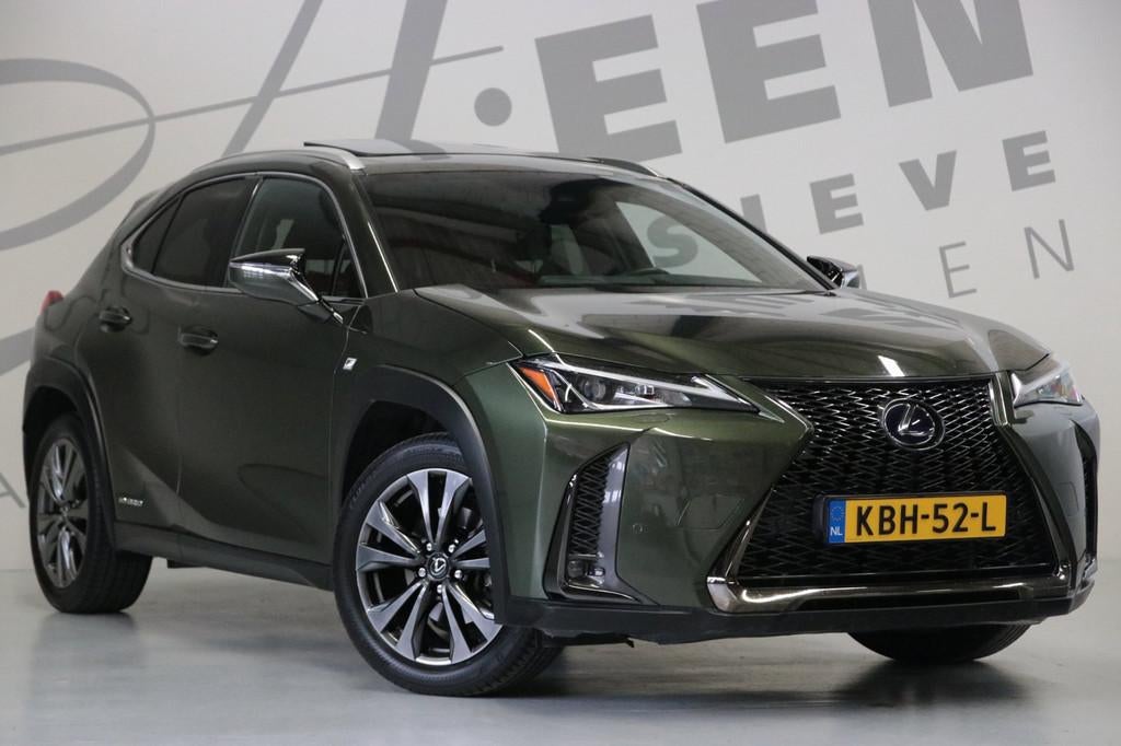 Lexus UX 250h F Sport Line/LED, Auto's, Lexus, Gebruikt, 4 cilinders, Leder en Stof, Bedrijf