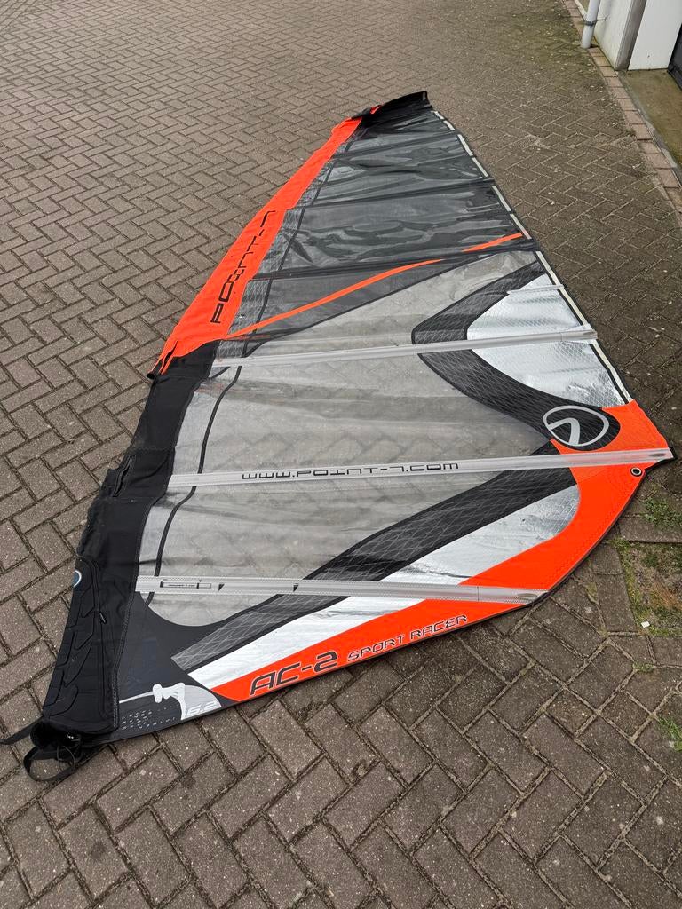 Point-7 AC-2 Sport Racer 6.2m² met 75% carbon mast, Ophalen, Gebruikt, Zeil, 5 tot 7 m²