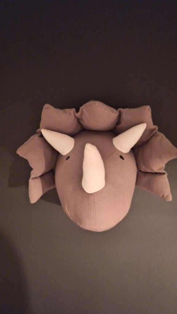Leuke Dino Wanddecoratie Triceratops voor Kinderkamer, Ophalen of Verzenden