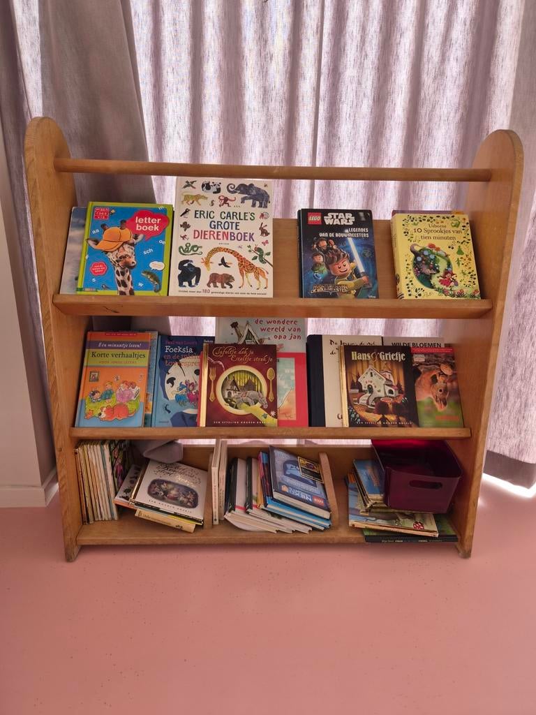 Educo vintage boekenkast, Ophalen, Gebruikt, 50 tot 100 cm, 150 tot 200 cm