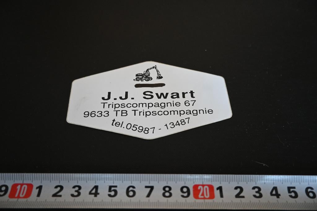 sticker Tripscompagnie J.J. Swart  Tripscompagnie 67, Ophalen, Zo goed als nieuw, Sticker