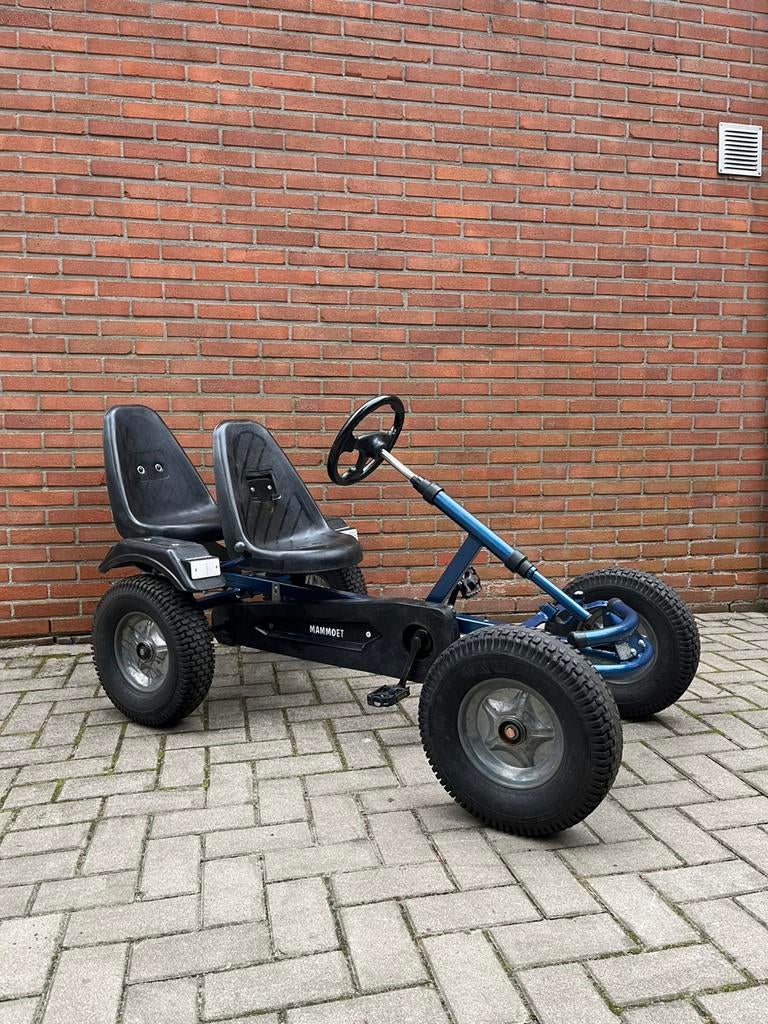 Mammoet sketer met duo zitje en trekhaak, Kinderen en Baby's, Speelgoed | Buiten | Skelters, Ophalen of Verzenden, Zo goed als nieuw