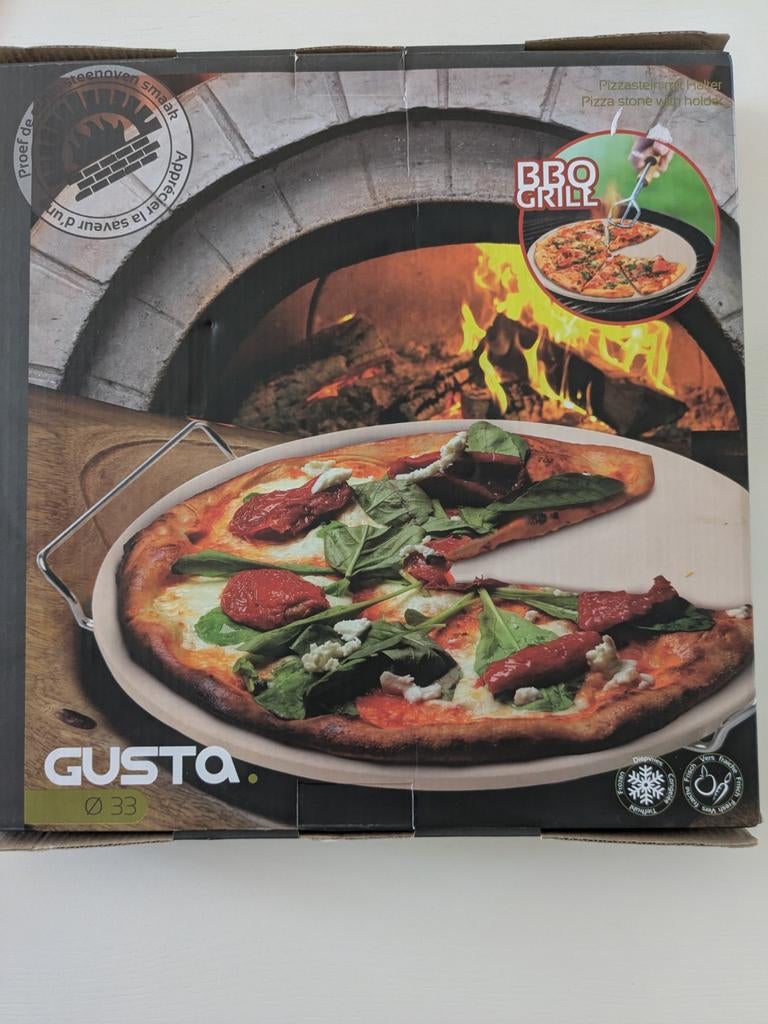 Pizzasteen. Gusta. Nieuw, Ophalen of Verzenden, Nieuw