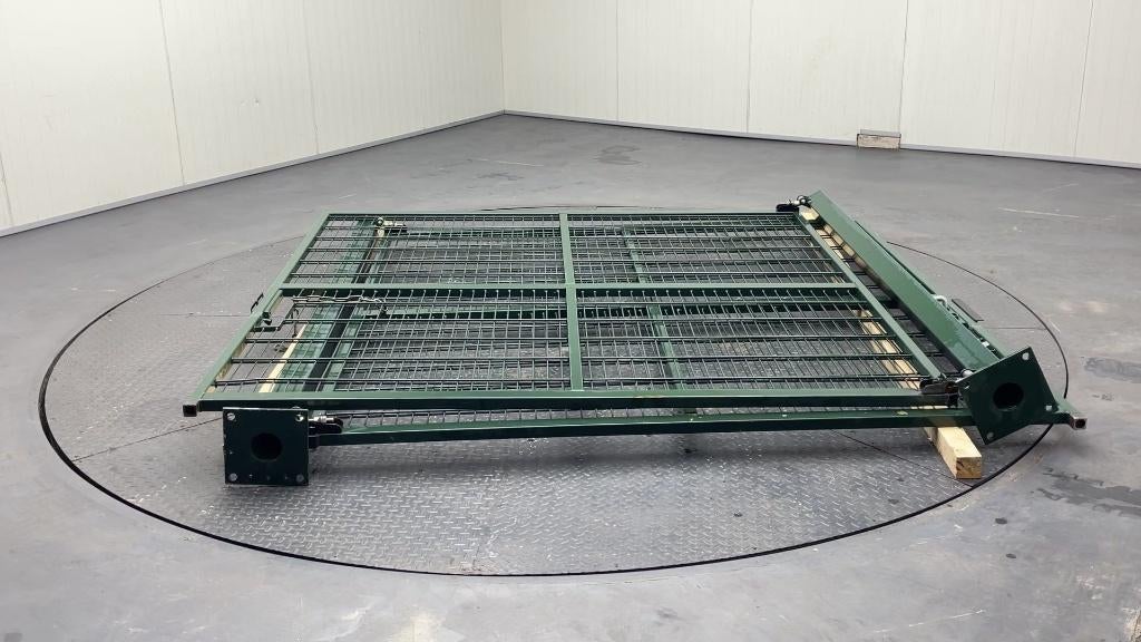 Toegangspoort hekwerk dubbel hek bedrijfshek metalen poort, Tuin en Terras, Tuinhekken en Hekwerk, Ophalen, Gebruikt, IJzer, Sierhekwerk