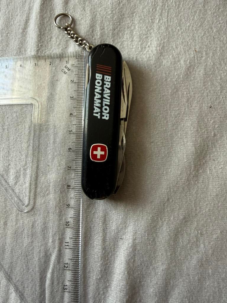 Vintage Zakmes - Roodbruin met Meerdere Functies, Antiek en Kunst, Antiek | Gereedschap en Instrumenten, Ophalen of Verzenden